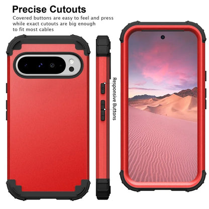 L-Style For Google Pixel 9 Pro XL Case Shockproof PC + TPU Phone Back Cover