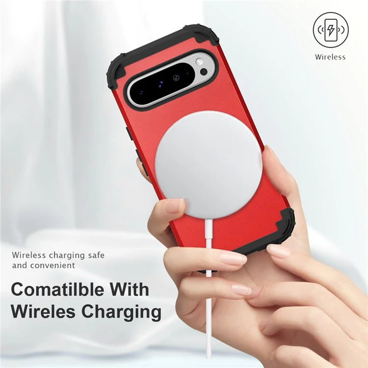 L-Style For Google Pixel 9 Pro XL Case Shockproof PC + TPU Phone Back Cover