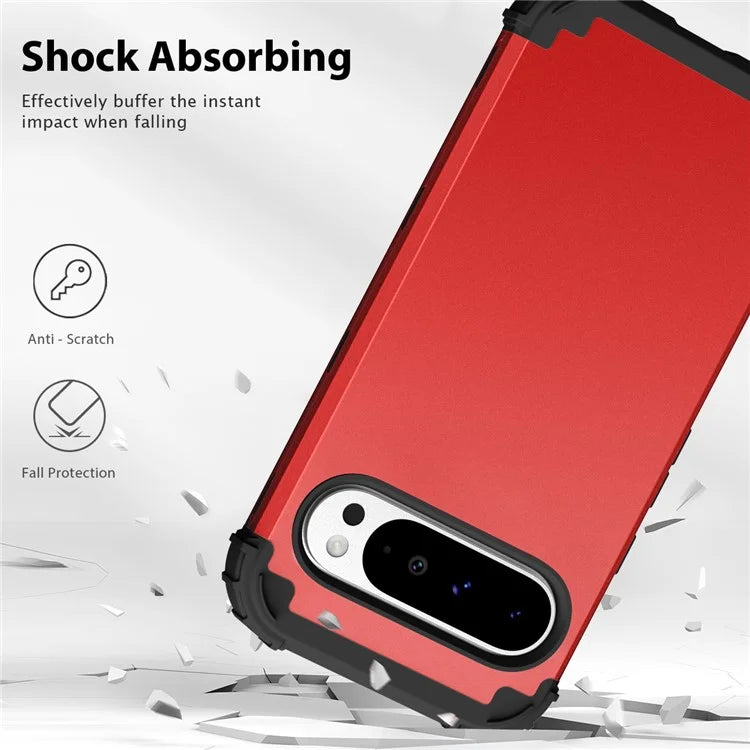 L-Style For Google Pixel 9 Pro XL Case Shockproof PC + TPU Phone Back Cover