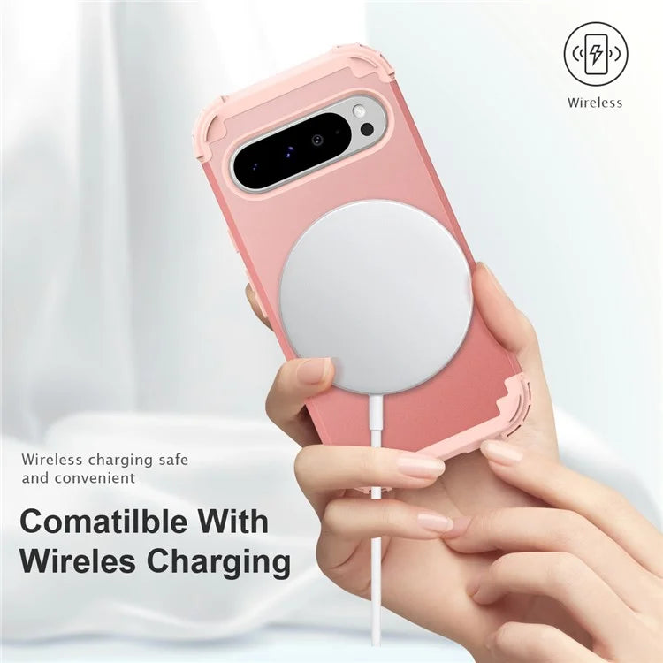 L-Style For Google Pixel 9 Pro XL Case Shockproof PC + TPU Phone Back Cover