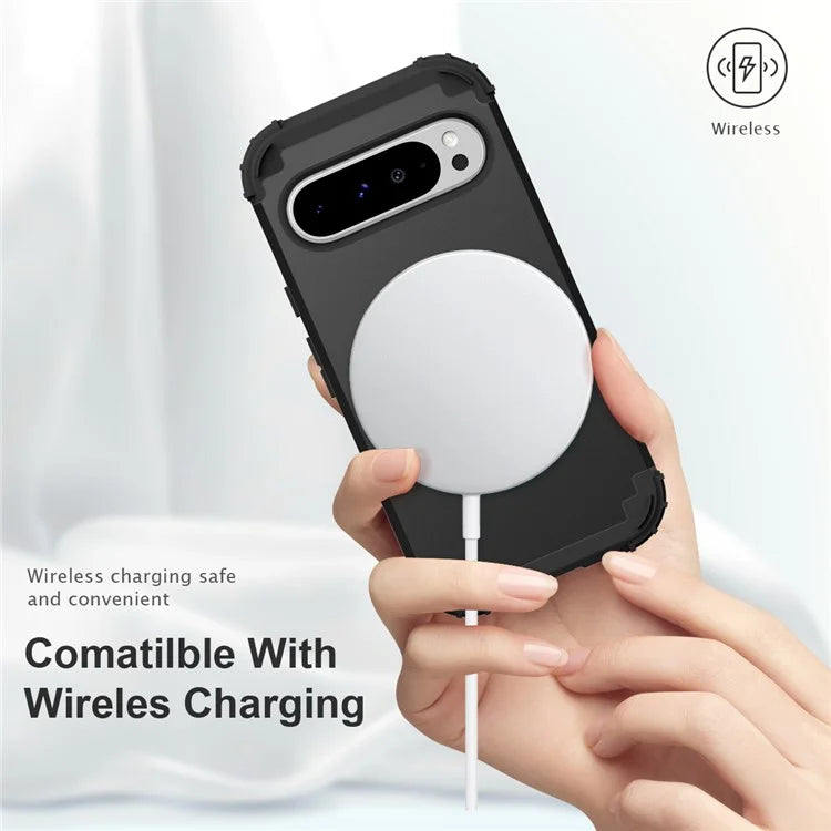 L-Style For Google Pixel 9 Pro XL Case Shockproof PC + TPU Phone Back Cover
