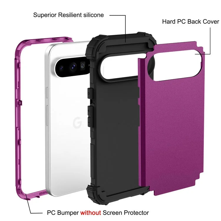 L-Style For Google Pixel 9 Pro XL Case Shockproof PC + TPU Phone Back Cover