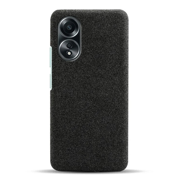For Oppo A58 4G Case Cloth Texture Anti-Scratch Protective PC Phone Cover