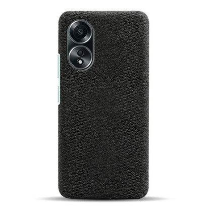 For Oppo A58 4G Case Cloth Texture Anti-Scratch Protective PC Phone Cover