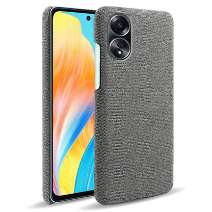 For Oppo A58 4G Case Cloth Texture Anti-Scratch Protective PC Phone Cover