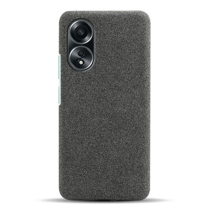 For Oppo A58 4G Case Cloth Texture Anti-Scratch Protective PC Phone Cover