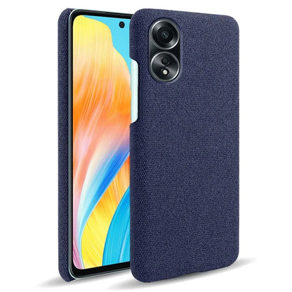 For Oppo A58 4G Case Cloth Texture Anti-Scratch Protective PC Phone Cover