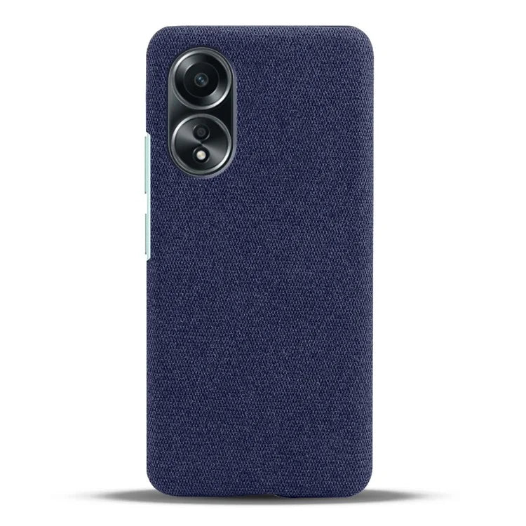 For Oppo A58 4G Case Cloth Texture Anti-Scratch Protective PC Phone Cover