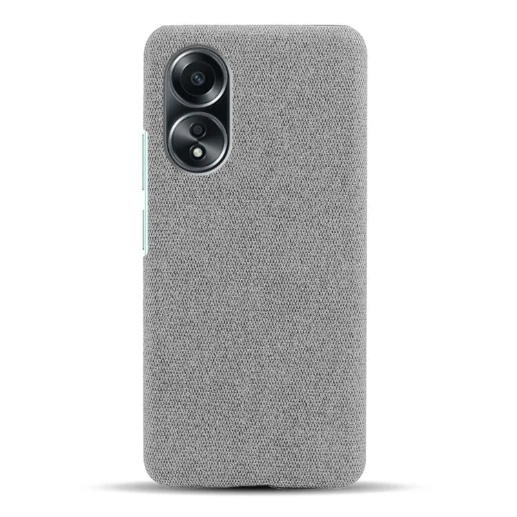 For Oppo A58 4G Case Cloth Texture Anti-Scratch Protective PC Phone Cover
