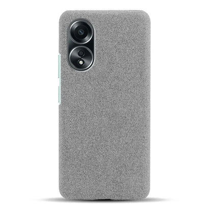 For Oppo A58 4G Case Cloth Texture Anti-Scratch Protective PC Phone Cover