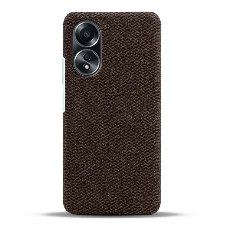For Oppo A58 4G Case Cloth Texture Anti-Scratch Protective PC Phone Cover