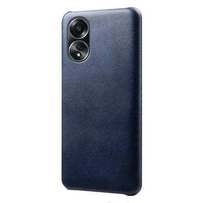 For Oppo A58 4G Case Calf Texture PU Leather Hard PC Protective Phone Cover