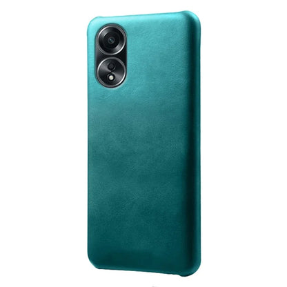 For Oppo A58 4G Case Calf Texture PU Leather Hard PC Protective Phone Cover