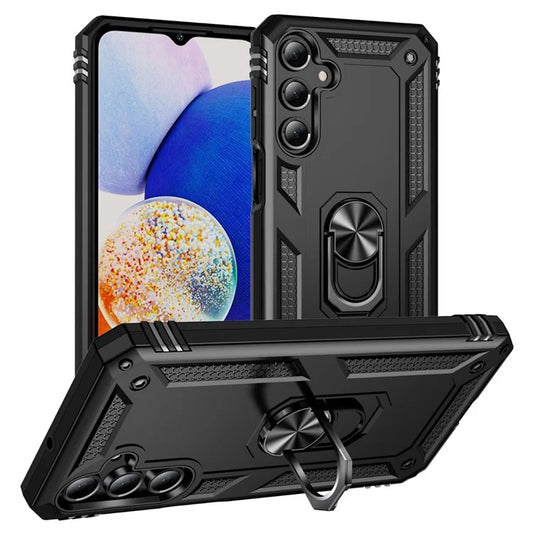 For Samsung Galaxy A16 5G Case PC+TPU Phone Cover with Rotary Ring Kickstand