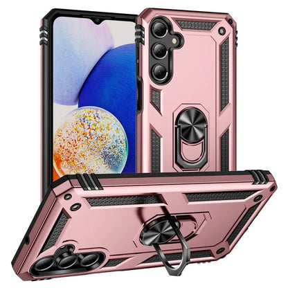 For Samsung Galaxy A16 5G Case PC+TPU Phone Cover with Rotary Ring Kickstand