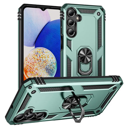 For Samsung Galaxy A16 5G Case PC+TPU Phone Cover with Rotary Ring Kickstand