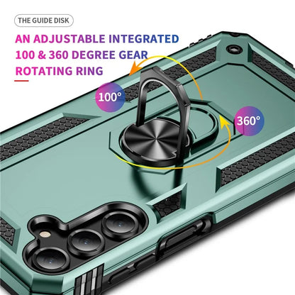For Samsung Galaxy A16 5G Case PC+TPU Phone Cover with Rotary Ring Kickstand
