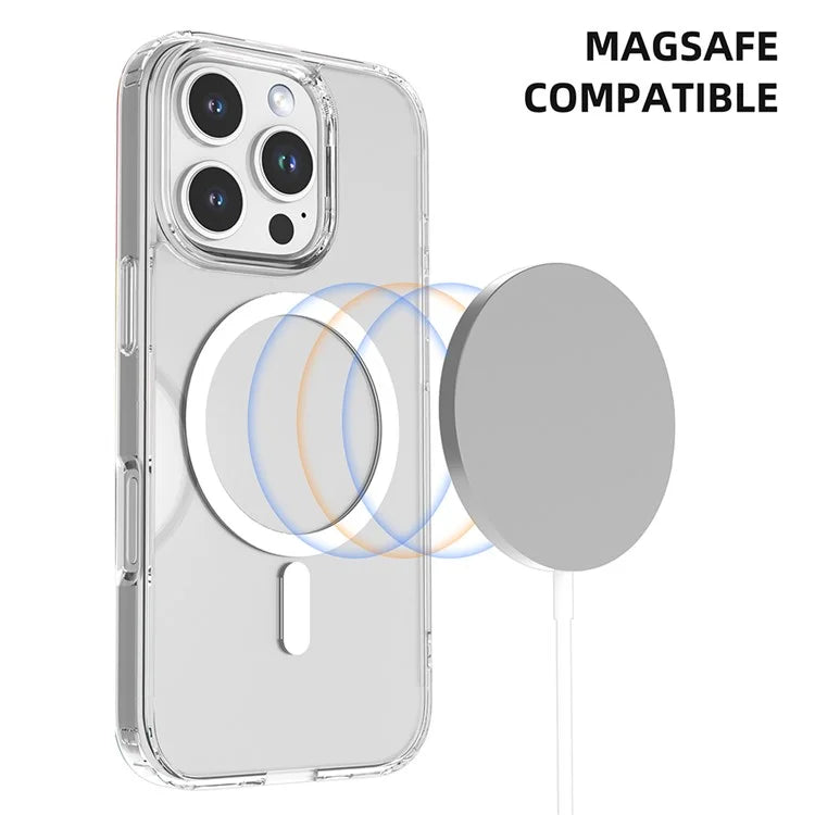 MUTURAL For iPhone 16 Pro Max Case Compatible with MagSafe TPU+PC Clear Phone Cover