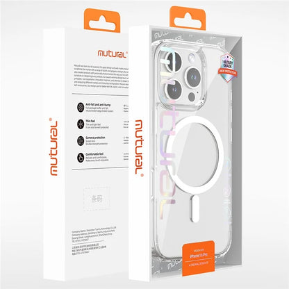 MUTURAL For iPhone 16 Pro Max Case Compatible with MagSafe TPU+PC Clear Phone Cover