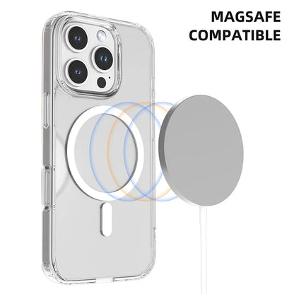 MUTURAL For iPhone 16 Pro Case Compatible with MagSafe TPU+PC Clear Phone Cover