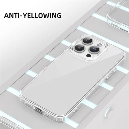 MUTURAL For iPhone 16 Pro Max Case Rounded Edge TPU+PC Clear Phone Cover