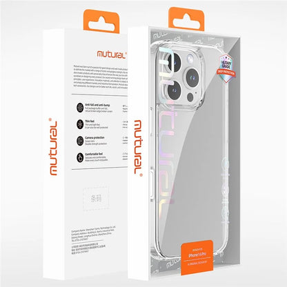 MUTURAL For iPhone 16 Pro Max Case Rounded Edge TPU+PC Clear Phone Cover