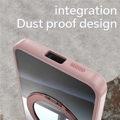 For Samsung Galaxy S23 Case Rotatable Magnetic Kickstand TPU+PC Phone Cover with Lens Film