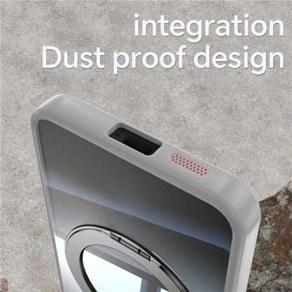 For Samsung Galaxy S23 Case Rotatable Magnetic Kickstand TPU+PC Phone Cover with Lens Film