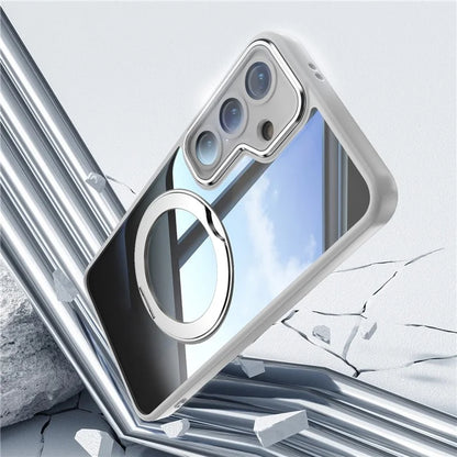 For Samsung Galaxy S24 Case Rotatable Magnetic Kickstand TPU+PC Phone Cover with Lens Film