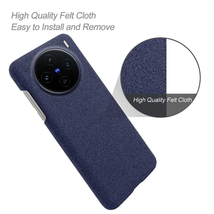 For vivo X100s 5G Case Cloth Texture Anti-Scratch Protective PC Phone Cover