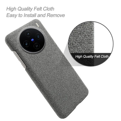 For vivo X100s 5G Case Cloth Texture Anti-Scratch Protective PC Phone Cover