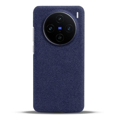 For vivo X100 5G Case Cloth Texture Anti-Scratch Protective PC Phone Cover