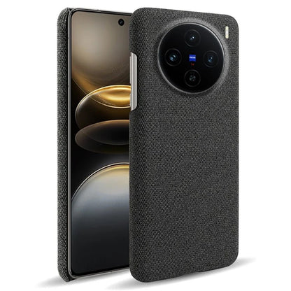 For vivo X100 5G Case Cloth Texture Anti-Scratch Protective PC Phone Cover