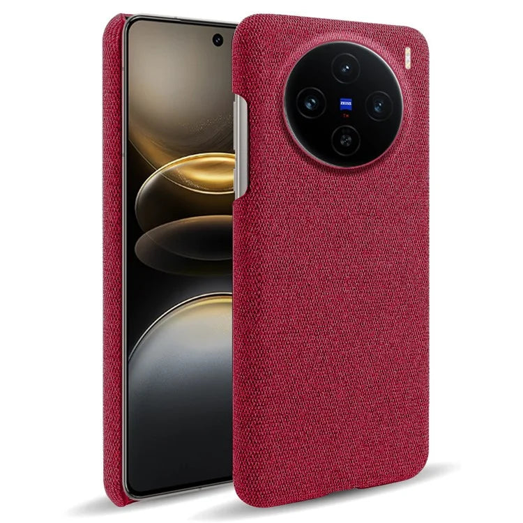 For vivo X100 5G Case Cloth Texture Anti-Scratch Protective PC Phone Cover