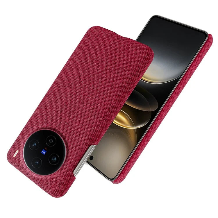 For vivo X100 5G Case Cloth Texture Anti-Scratch Protective PC Phone Cover