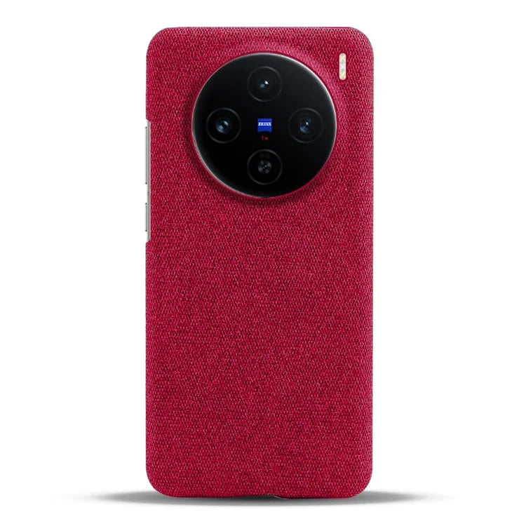 For vivo X100 5G Case Cloth Texture Anti-Scratch Protective PC Phone Cover