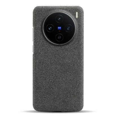 For vivo X100 5G Case Cloth Texture Anti-Scratch Protective PC Phone Cover