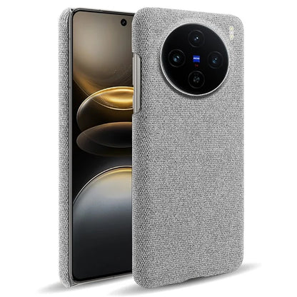 For vivo X100 5G Case Cloth Texture Anti-Scratch Protective PC Phone Cover