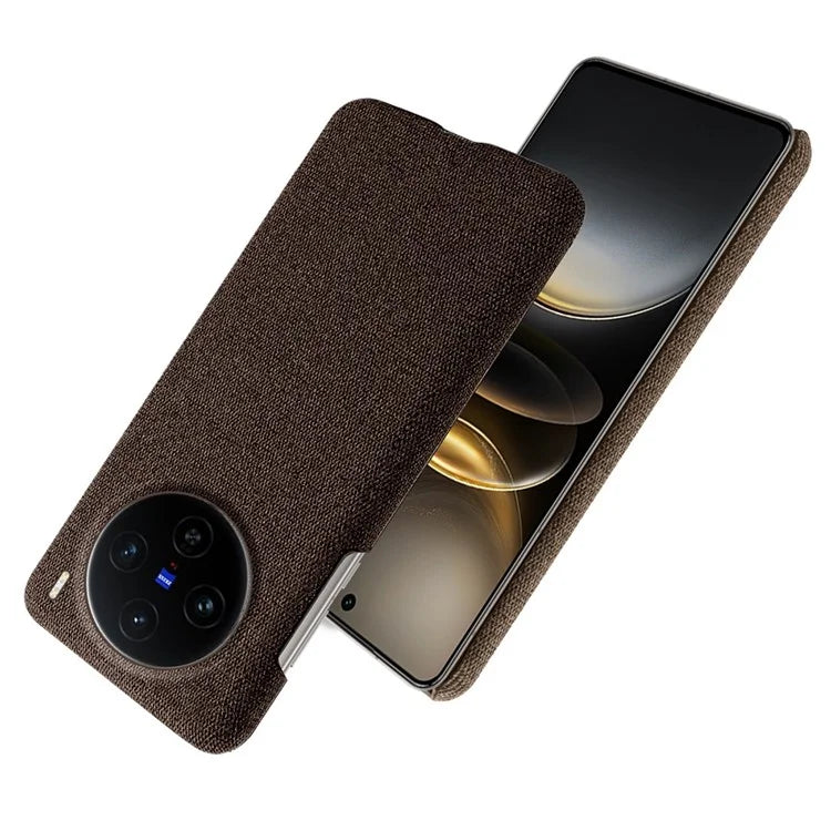 For vivo X100 5G Case Cloth Texture Anti-Scratch Protective PC Phone Cover