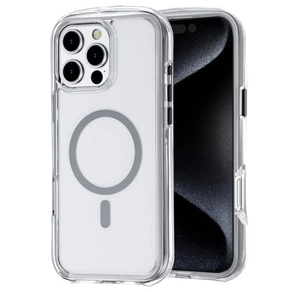For iPhone 16 Pro Max Case Compatible with MagSafe Annular Airbags PC+TPU Phone Cover