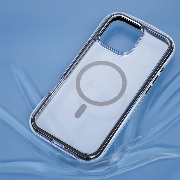 For iPhone 16 Pro Max Case Compatible with MagSafe Annular Airbags PC+TPU Phone Cover