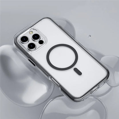 For iPhone 16 Pro Max Case Compatible with MagSafe Annular Airbags PC+TPU Phone Cover