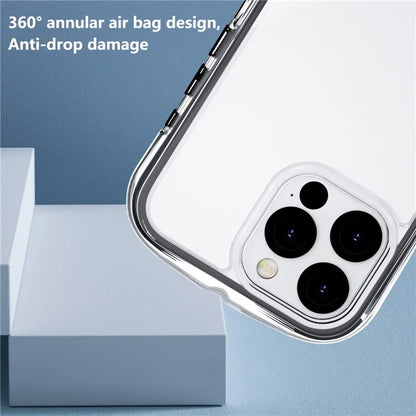 For iPhone 16 Pro Case Annular Airbags PC+TPU Shockproof Phone Cover