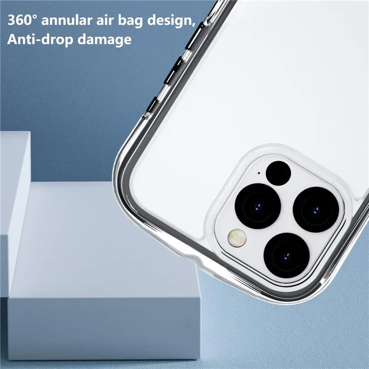 For iPhone 16 Pro Case Annular Airbags PC+TPU Shockproof Phone Cover