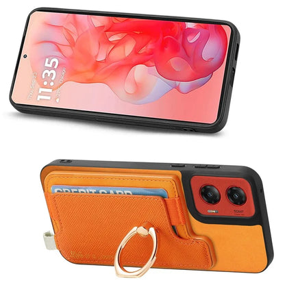 For Motorola Moto G 5G (2024) Case 2-in-1 Magnetic Detachable Card Holder Leather+TPU Phone Cover