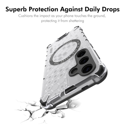 For Samsung Galaxy S23+ ENKAY Hat-Prince Magnetic Case Honeycomb Design TPU+PC Phone Cover + 0.18mm Screen Protector