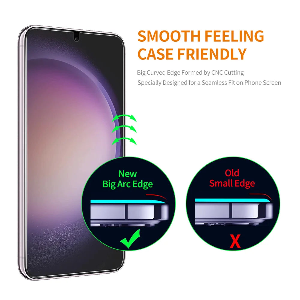 For Samsung Galaxy S23+ ENKAY Hat-Prince Magnetic Case Honeycomb Design TPU+PC Phone Cover + 0.18mm Screen Protector