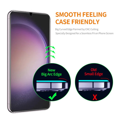 For Samsung Galaxy S23+ ENKAY Hat-Prince Magnetic Case Honeycomb Design TPU+PC Phone Cover + 0.18mm Screen Protector