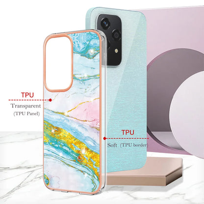 For Honor 200 Lite Case YB IMD Series-2 Style-B IMD Marble Pattern TPU Back Cover