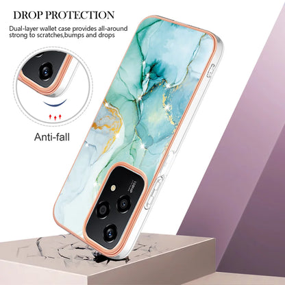 For Honor 200 Lite Case YB IMD Series-2 Style-B IMD Marble Pattern TPU Back Cover